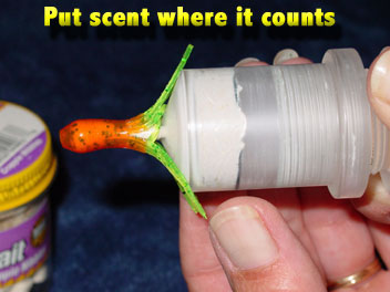 Put the scent where it counts. The Bait Pump adds life to your plastics!